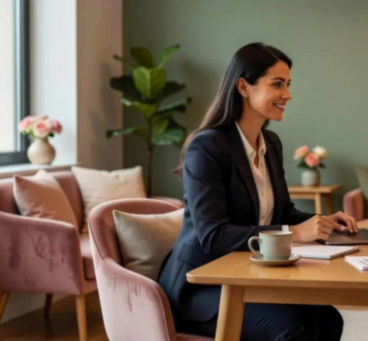 Professional one-on-one consultation at a tidy desk